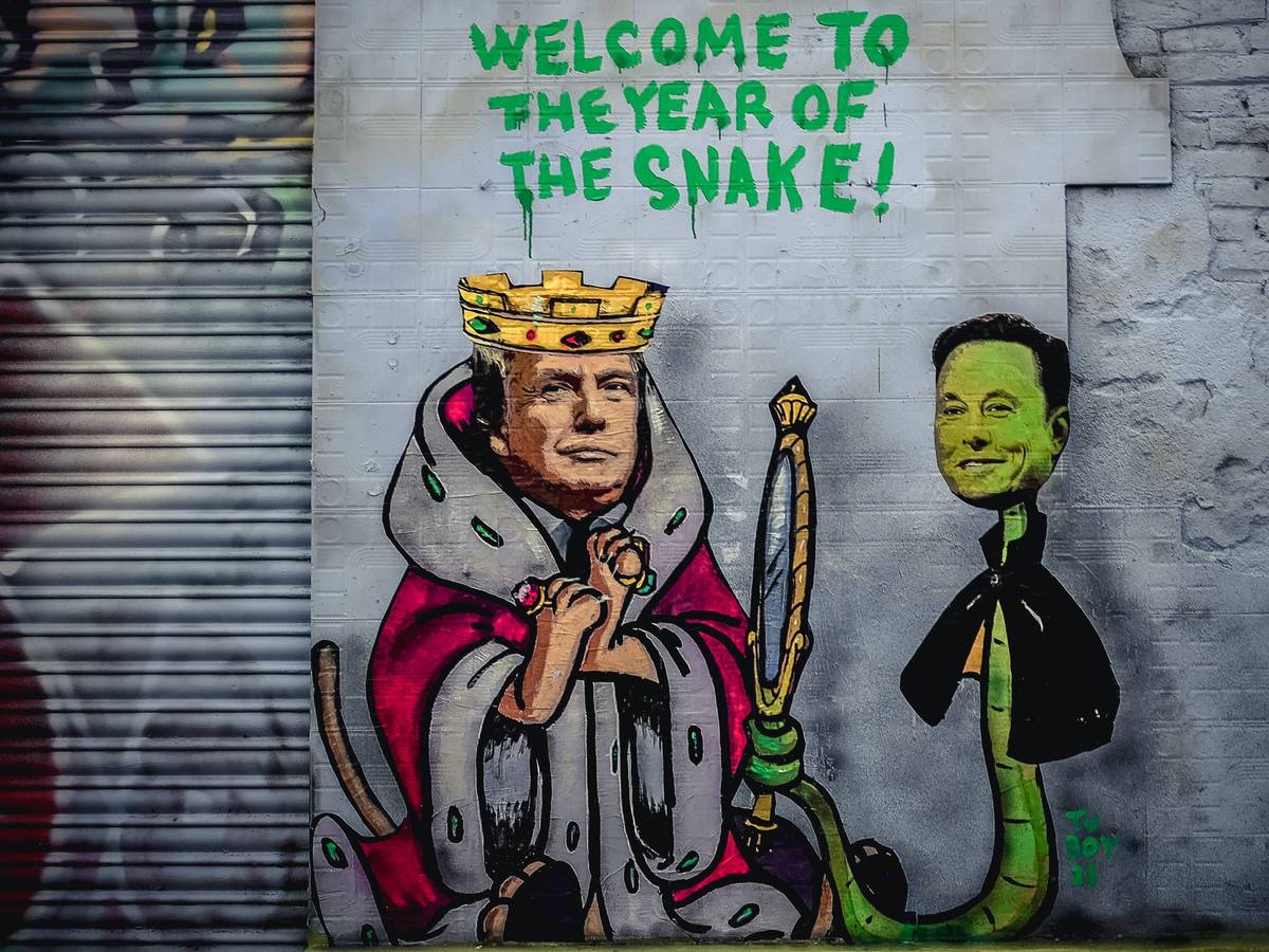 Gafitto in Barcelona mit Trump und Musk (Januar 2025)