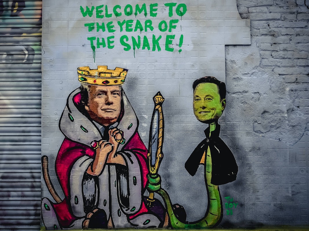 Gafitto in Barcelona mit Trump und Musk (Januar 2025)