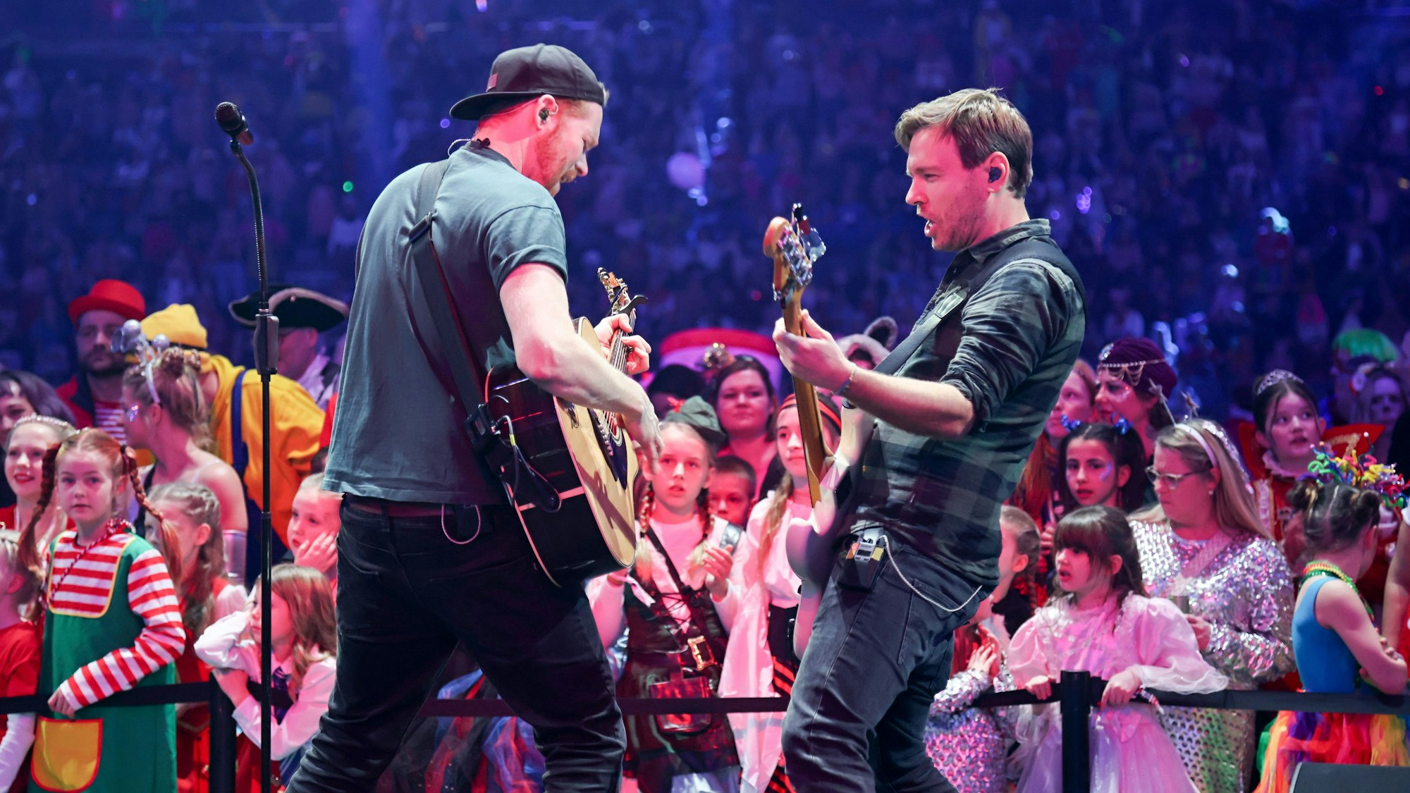 Miljö beim Auftritt in der Lanxess-Arena.