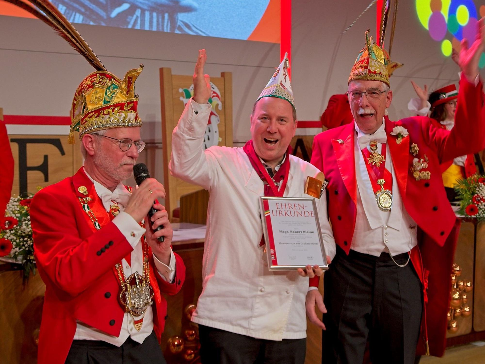Joachim Wüst und Robert Kleine bei der Großen Kölner KG.