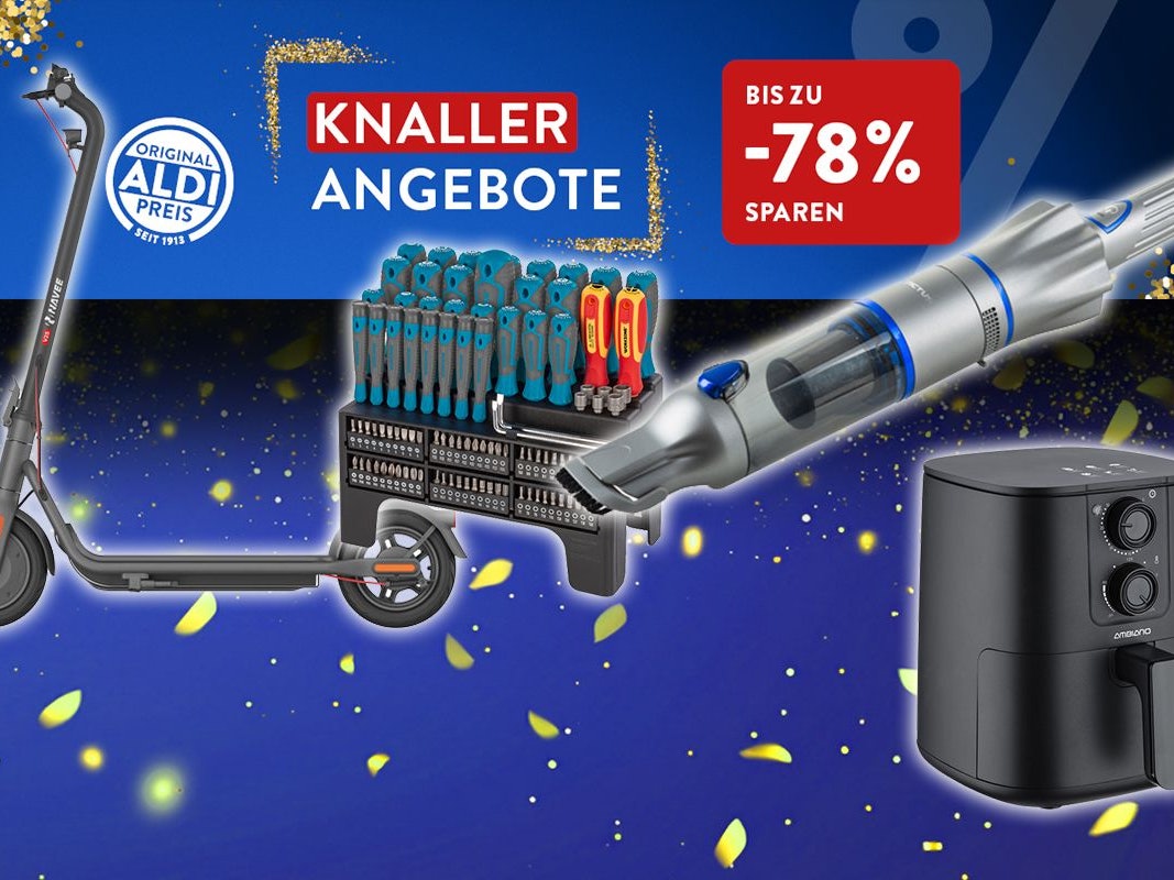Darstellung von Angeboten aus dem ALDI Onlineshop