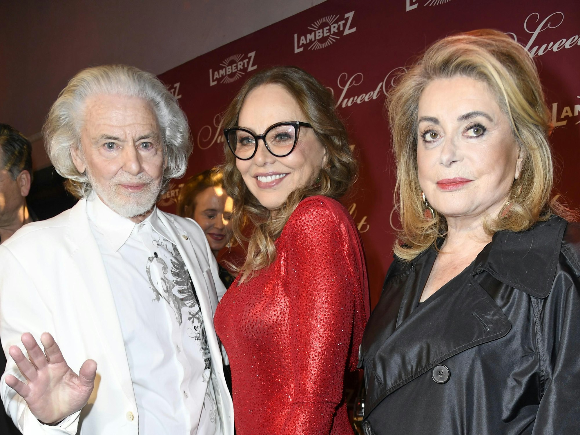 Hermann Bühlbecker, Ornella Muti und Catherine Deneuve bei der Lambertz Monday Night.