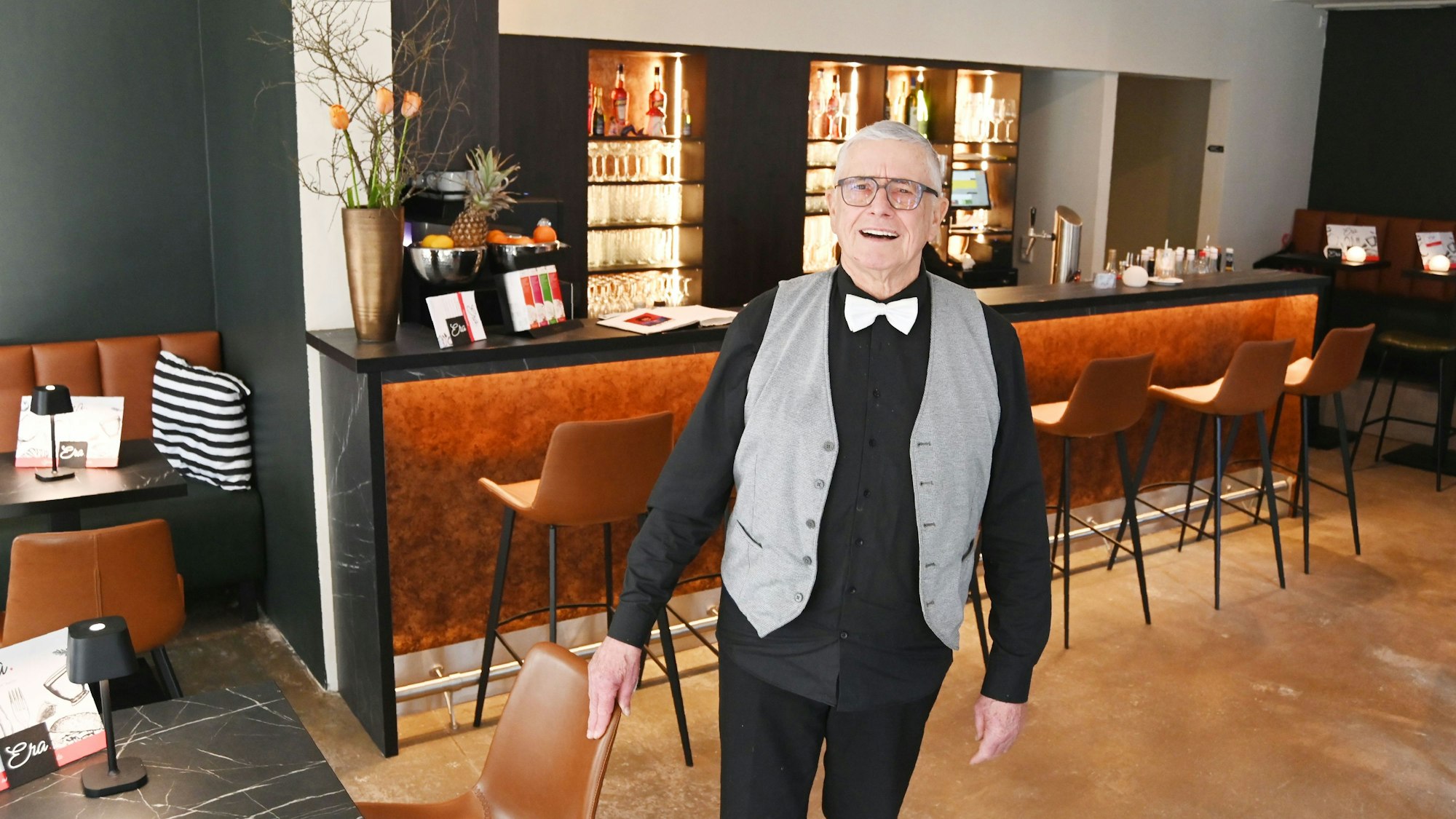 Das Szenelokal „Era“ wird jetzt von Rainer Diederichs betrieben. Das Foto wurde am 3. Februar 2025 aufgenommen.