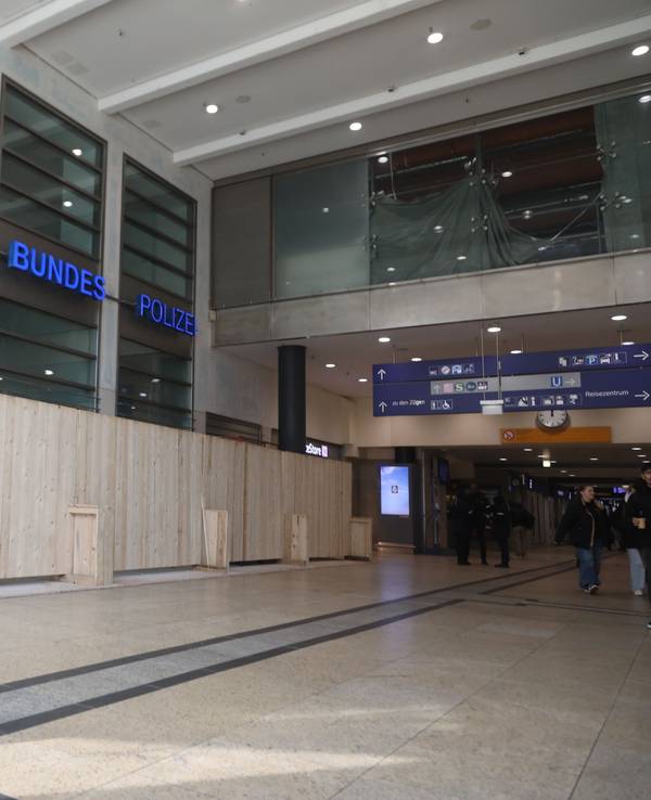 Die neue Polizeiwache der Bundespolizei im Hauptbahnhof.