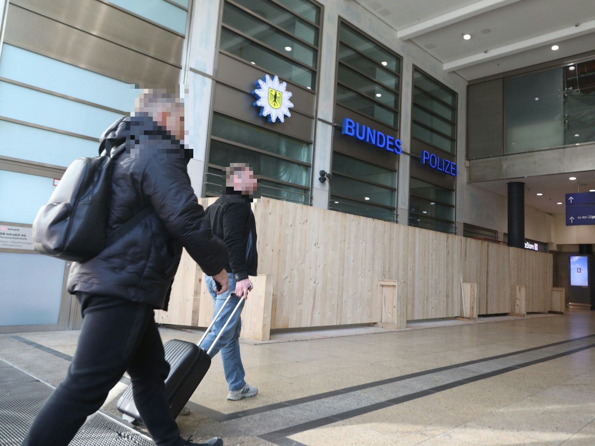 Die neue Polizeiwache der Bundespolizei im Hauptbahnhof.