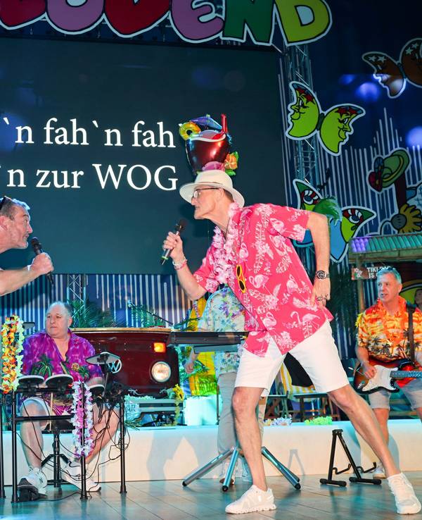 Der Elferrat singt als Beach-Boys-Truppe.