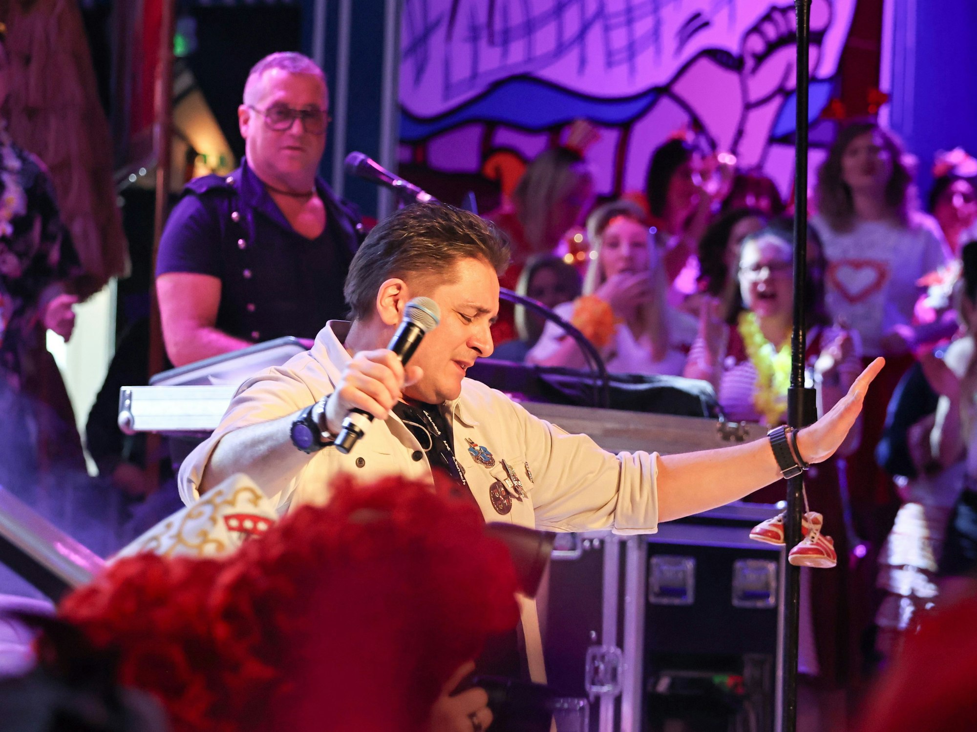 Micky Nauber von den Domstürmern auf der Bühne.