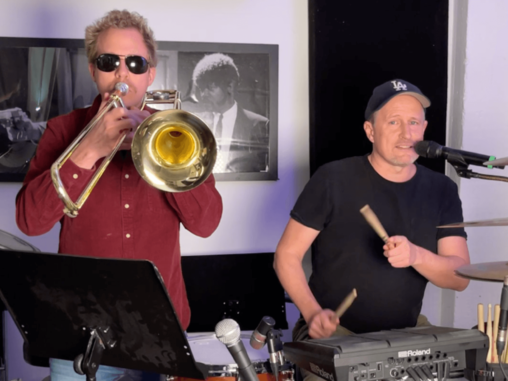 Daniel Danger und Olli Briesch im Proberaum.