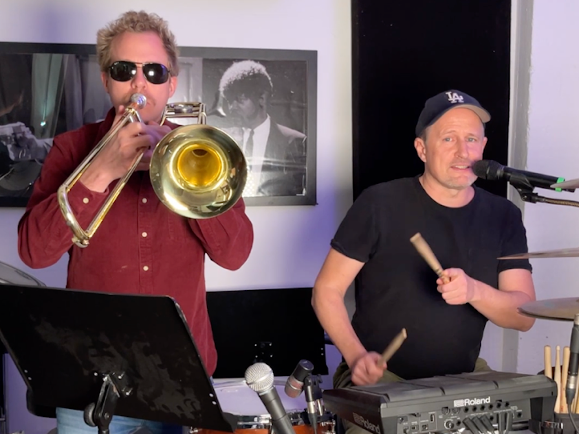 Daniel Danger und Olli Briesch im Proberaum.