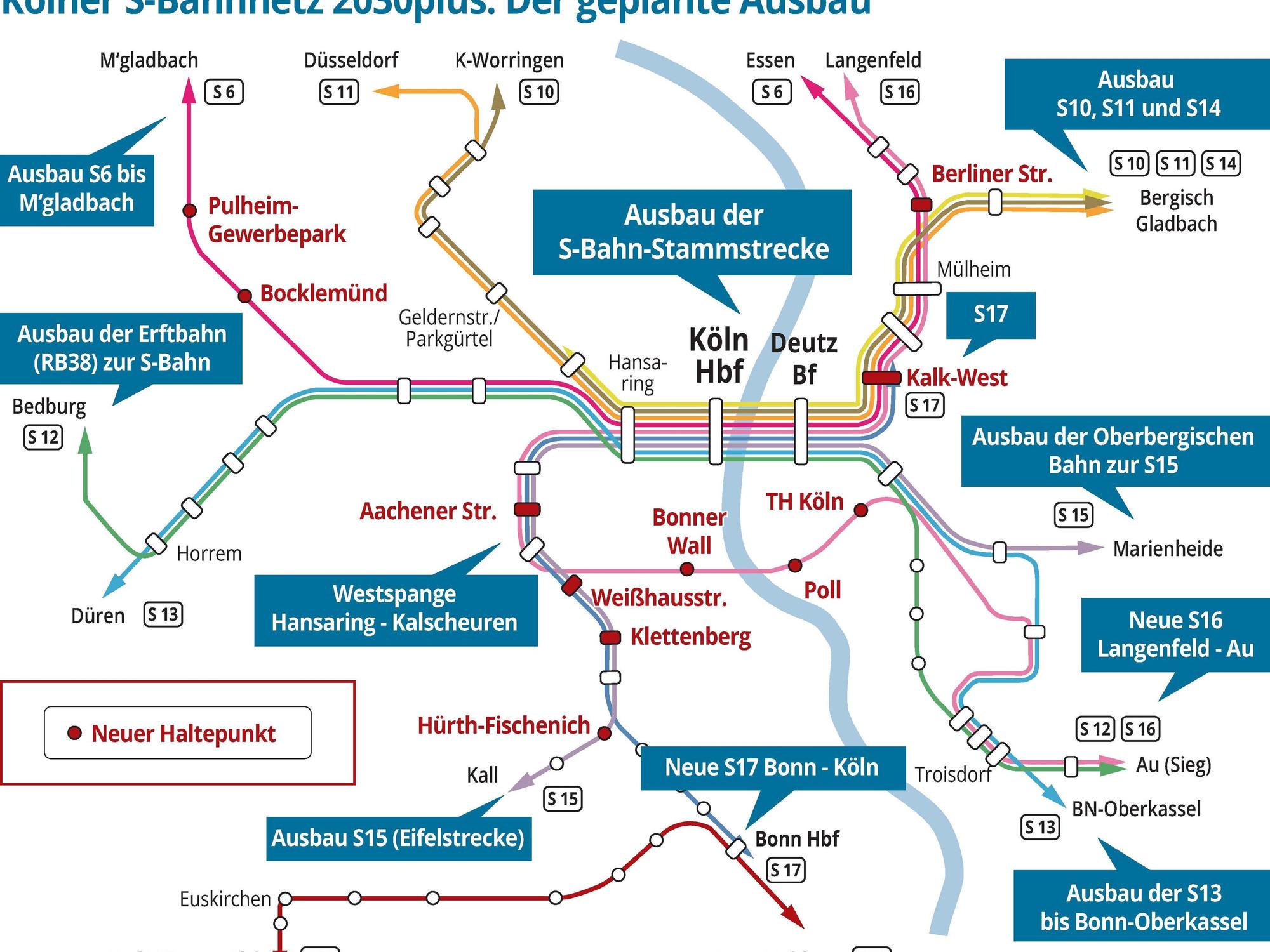 Der geplante Ausbau des S-Bahnnetzes 2030plus