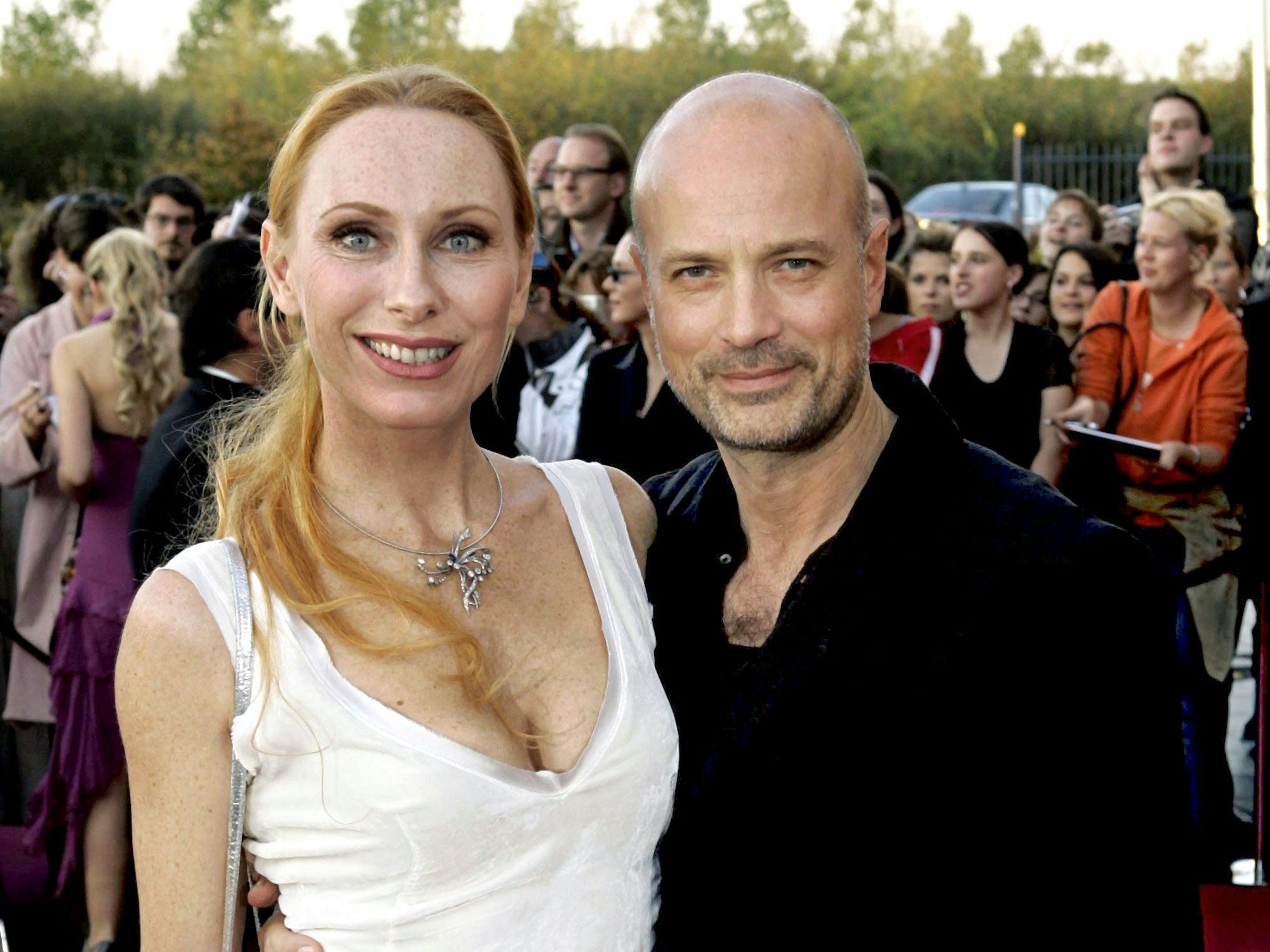 Andrea Sawatzki und Christian Berkel beim Fernsehpreis in Köln am 15. Oktober 2005.