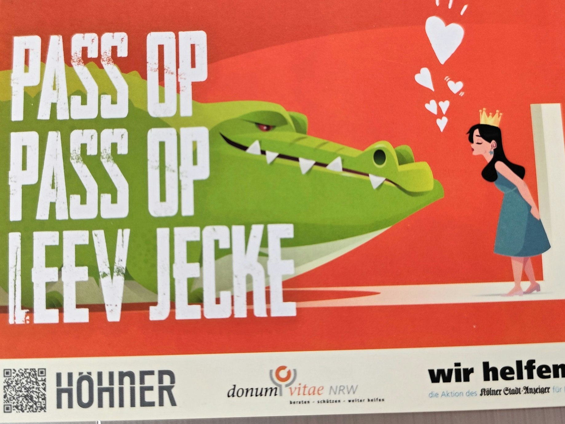 Postkarte für die Kampagne gegen K.-o.-Tropfen.