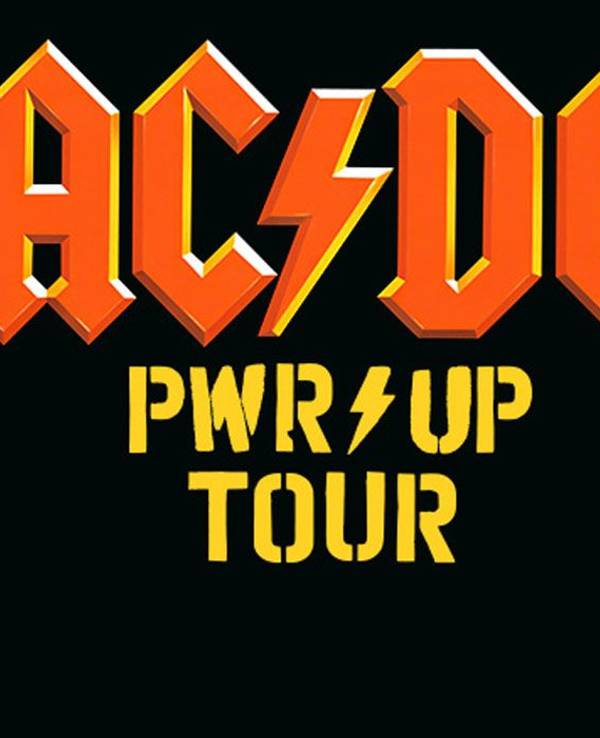 AC/DC Band-Logo für die PWR UP Tour.