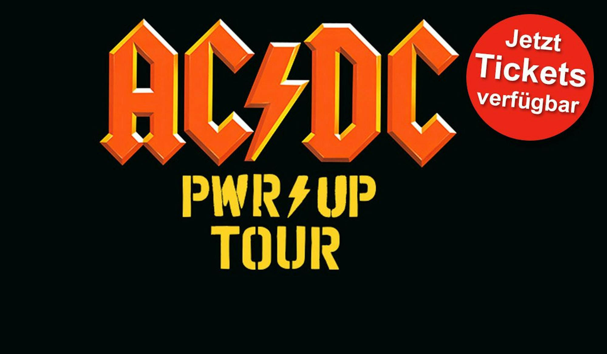 AC/DC Band-Logo für die PWR UP Tour.