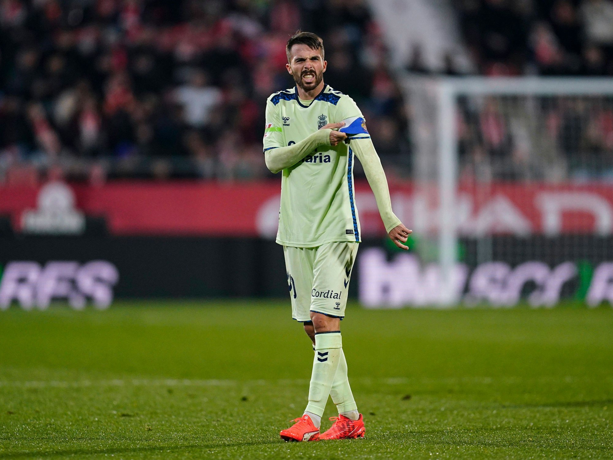 Kirian Rodriguez gegen den FC Girona in der spanischen ersten Liga.