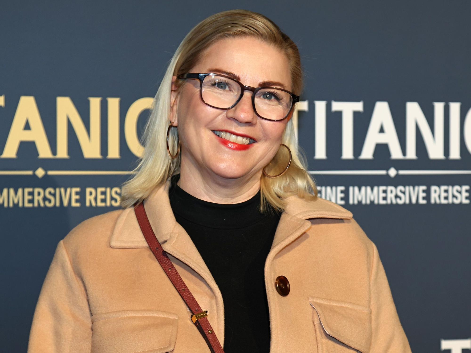 Aleksandra Bechtel bei der Titanic-Ausstellung.