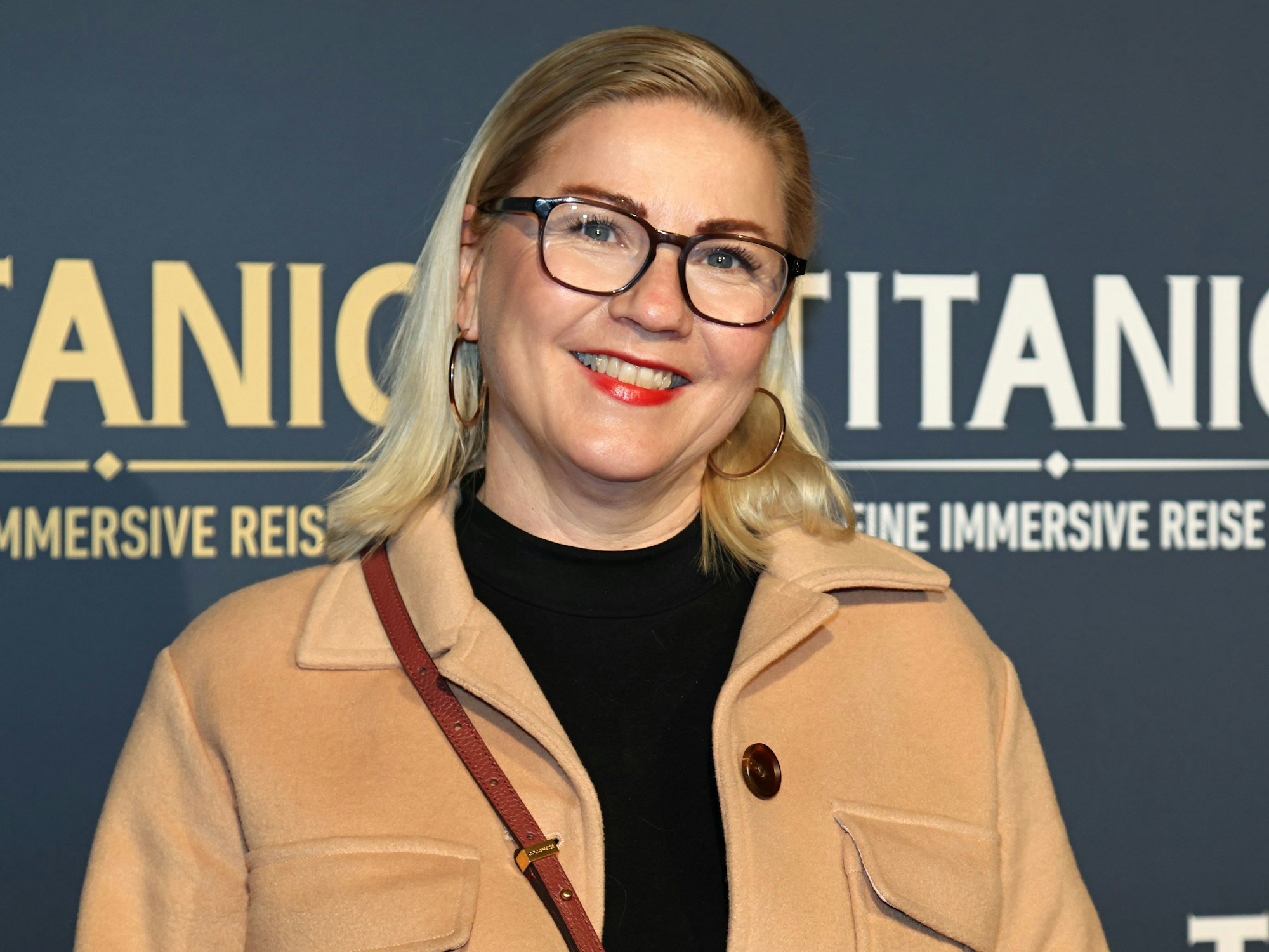 Aleksandra Bechtel bei der Titanic-Ausstellung.