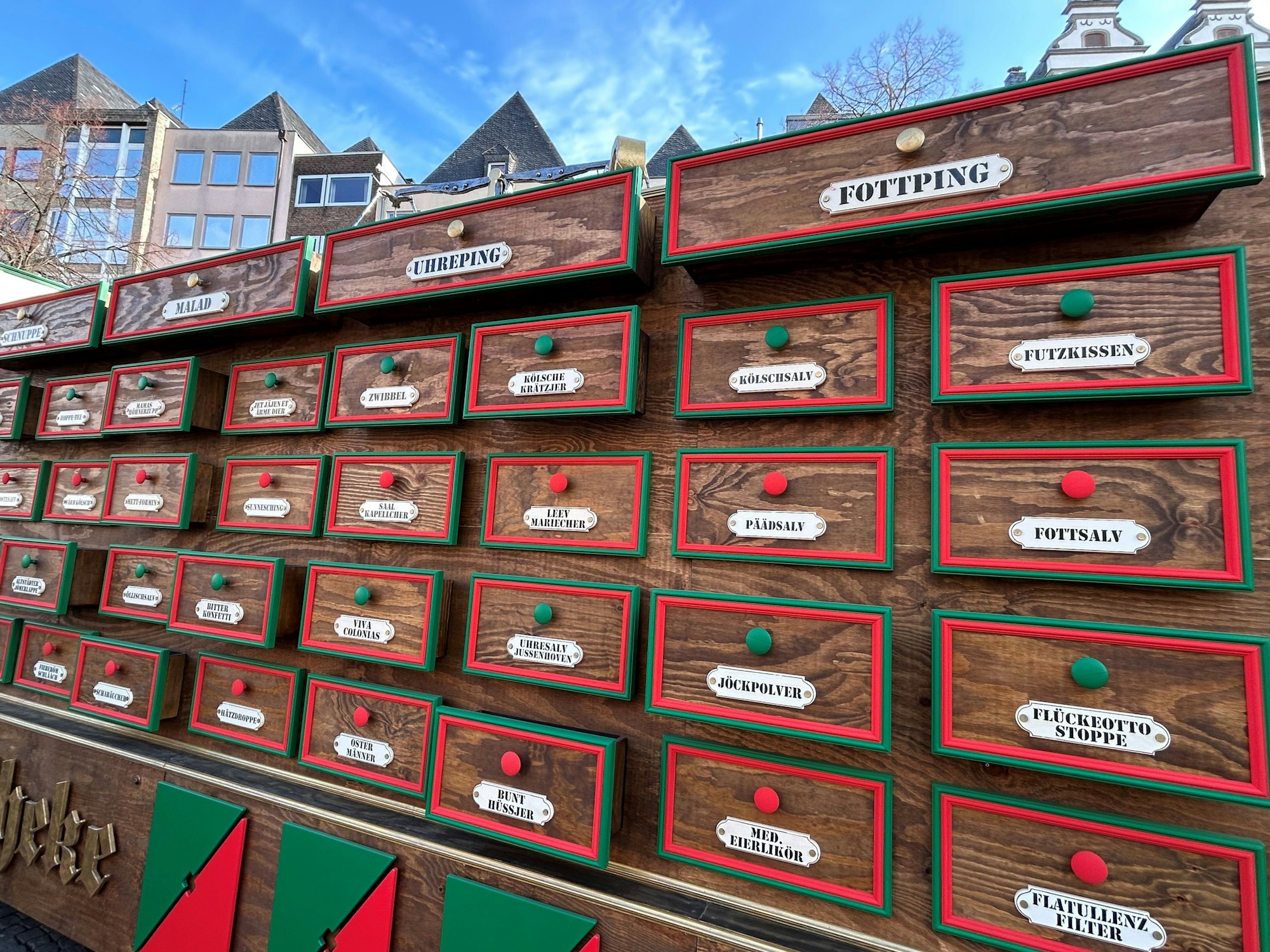 Nahaufnahme des Apothekerwagens.