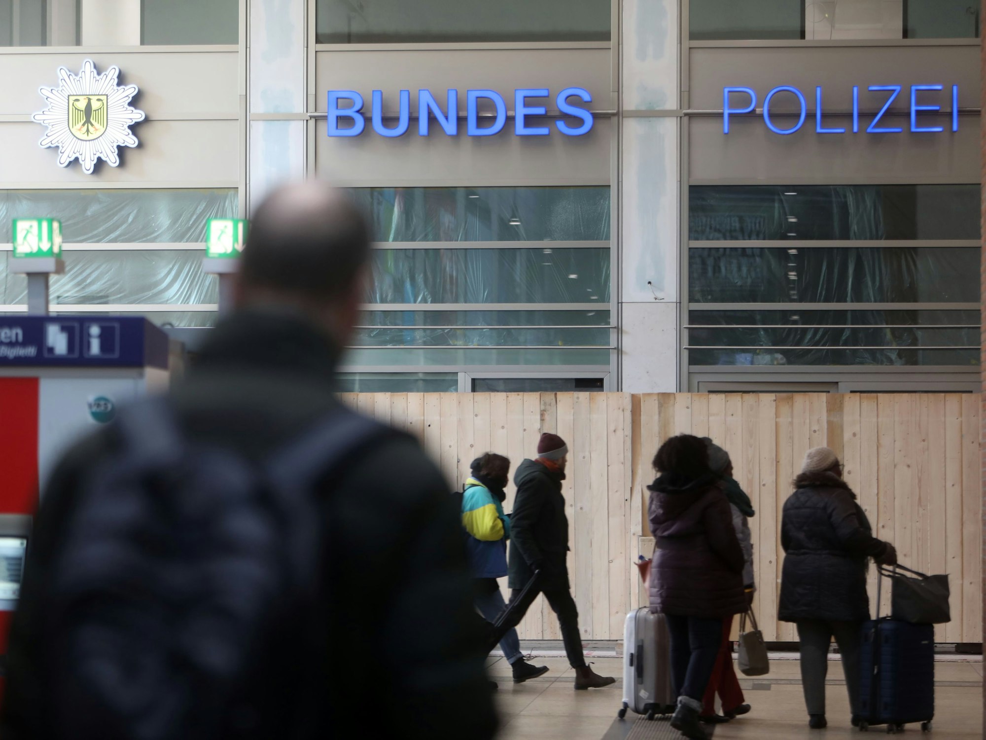 Die neue Polizeiwache der Bundespolizei im Hauptbahnhof.