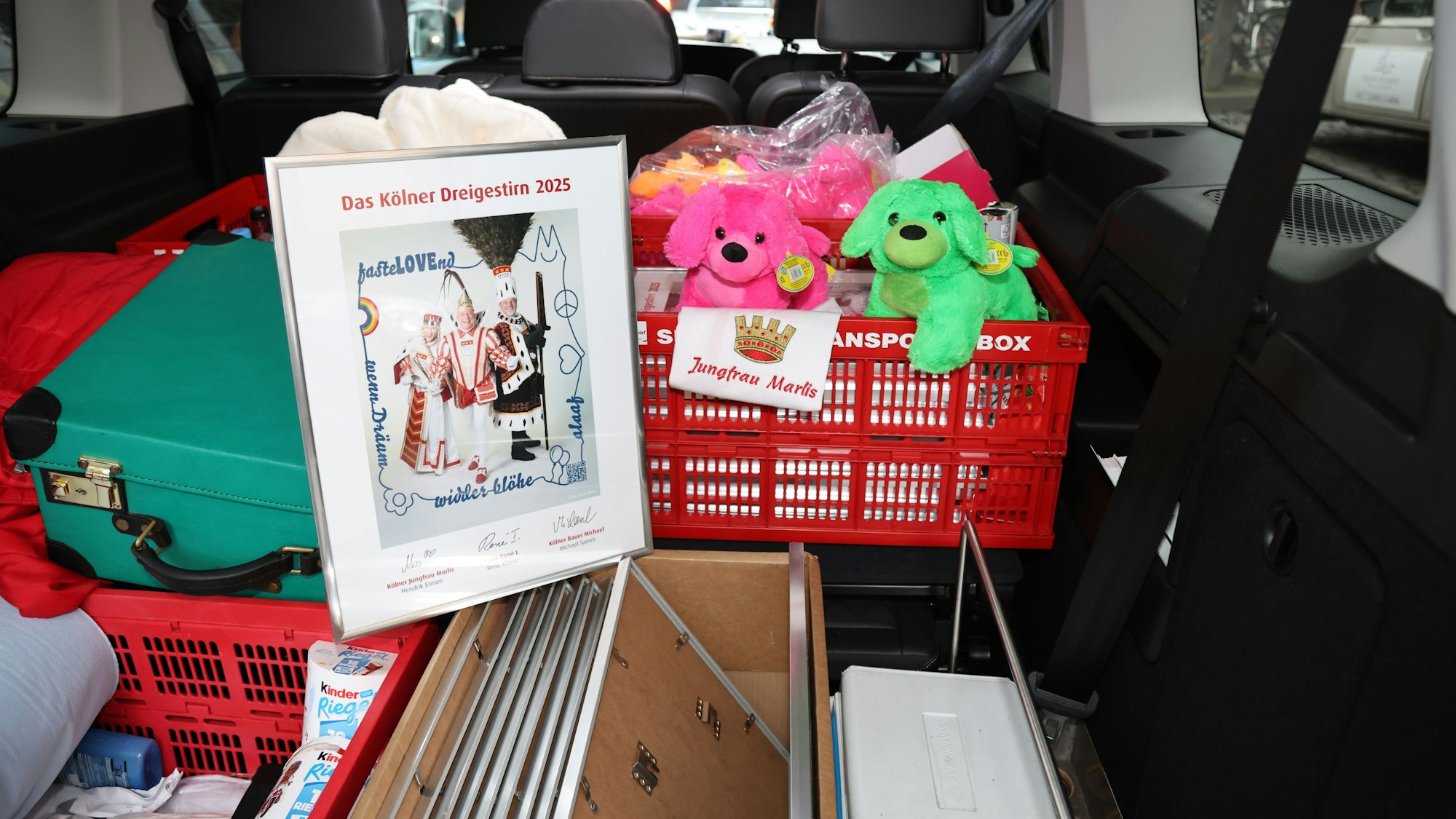 Blick in den Kofferraum von Jungfrau Marlis.