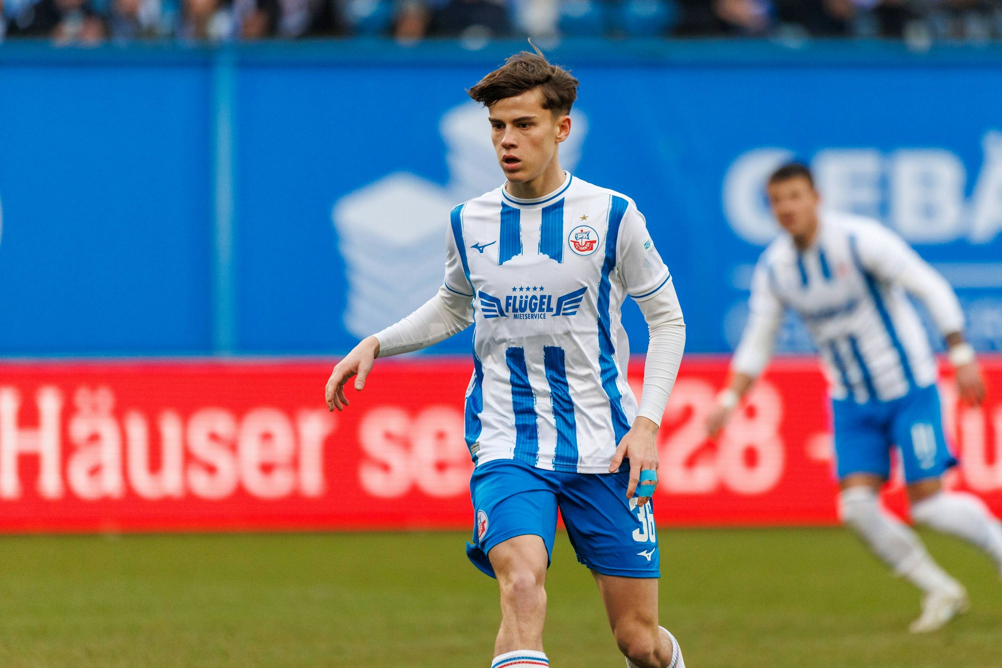 Fiete Bock für Hansa Rostock im Einsatz.