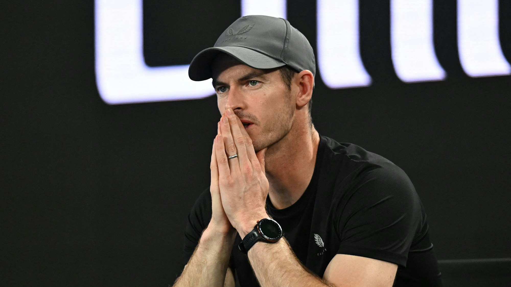 Andy Murray als Zuschauer bei den Australian Open.
