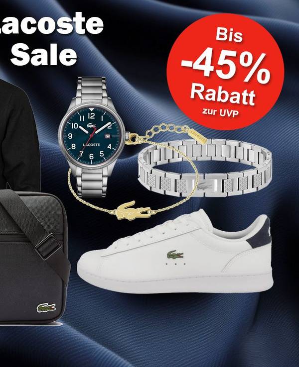 Verschiedene Produktbilder von Lacoste Kleidung und Accessoires