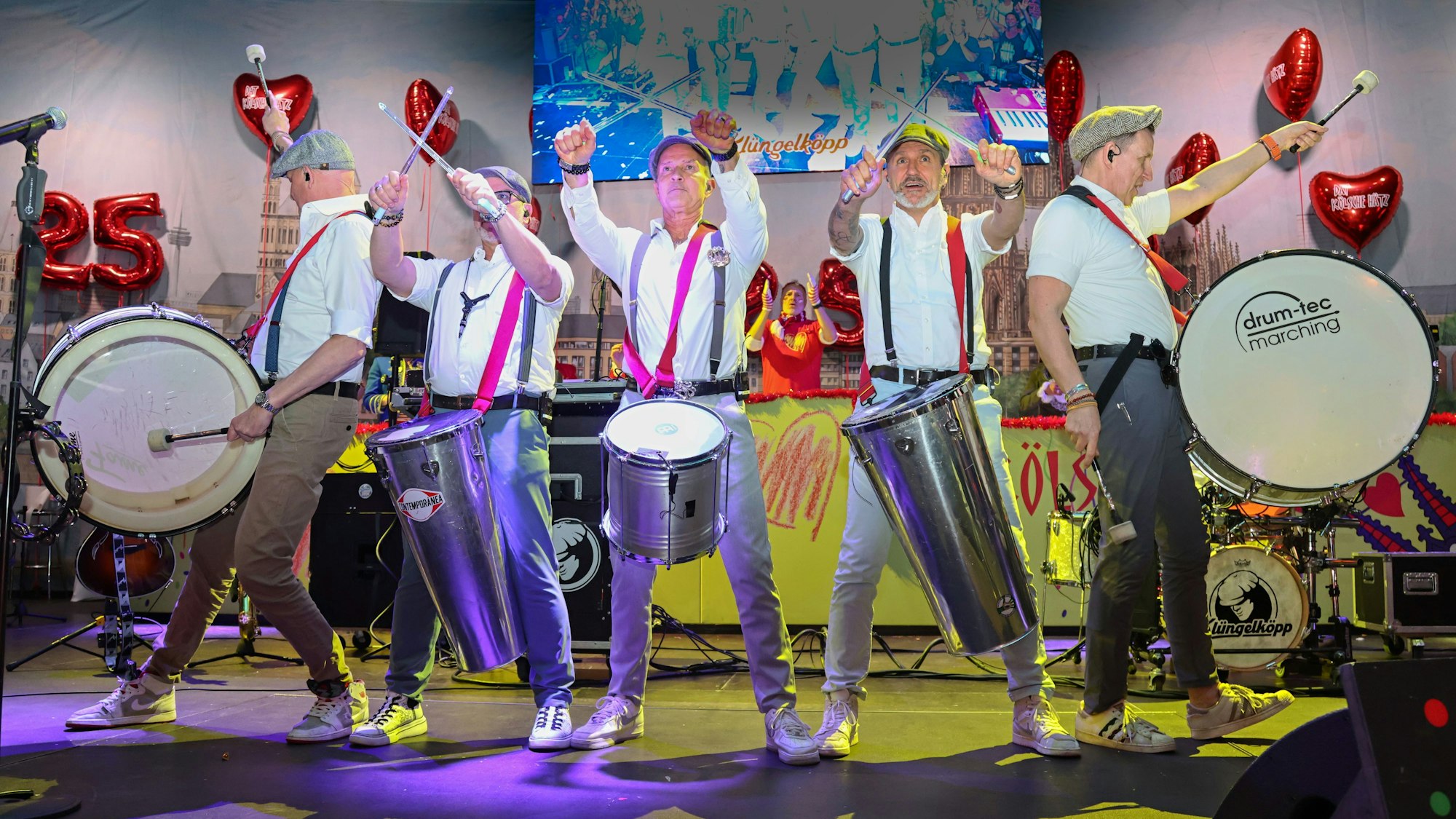 Die Klüngelköpp bei ihrem Auftritt.