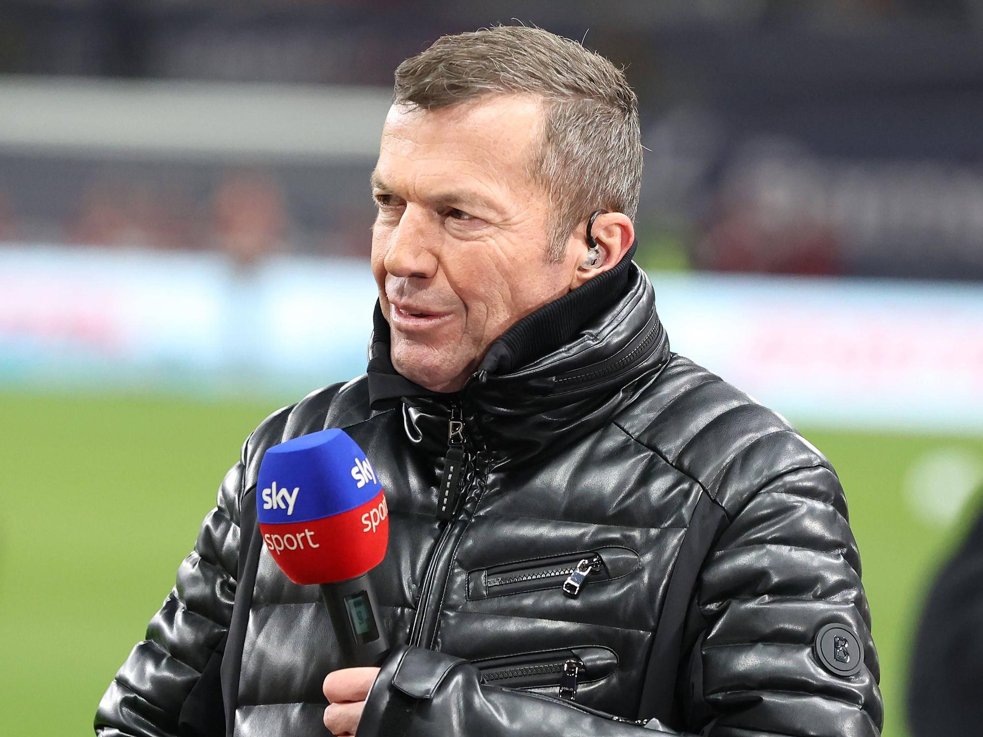 Lothar Matthäus am Rande des Topspiels zwischen Bayer Leverkusen und dem FC Bayern München.