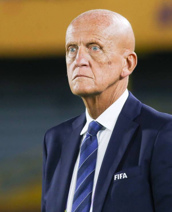 Pierluigi Collina beim Finale der U-20-WM der Frauen 2024 in der kolumbianischen Hauptstadt Bogota.