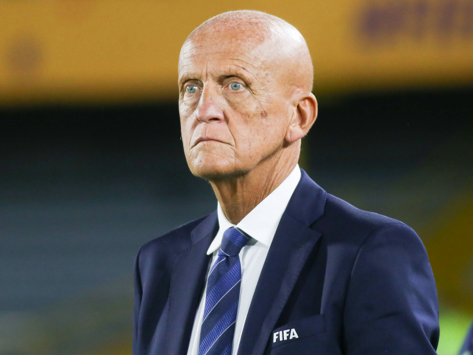 Pierluigi Collina beim Finale der U-20-WM der Frauen 2024 in der kolumbianischen Hauptstadt Bogota.