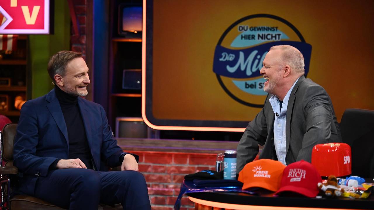 Christian Lindner im Gespräch mit Stefan Raab.