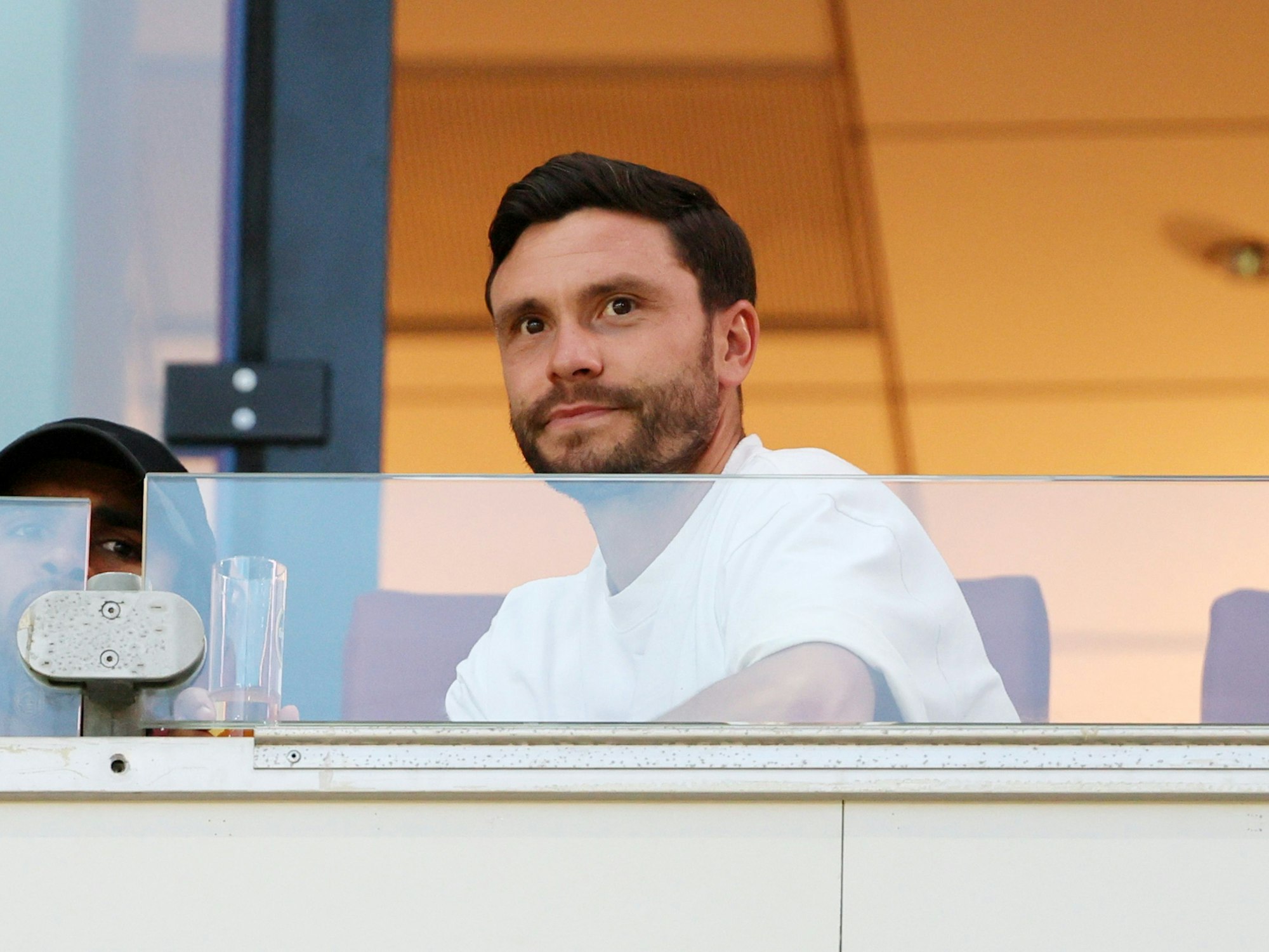 Ex-FC-Kapitän Jonas Hector am 3. Spieltag (24. August 2024) beim Heimspiel gegen Eintracht Braunschweig.