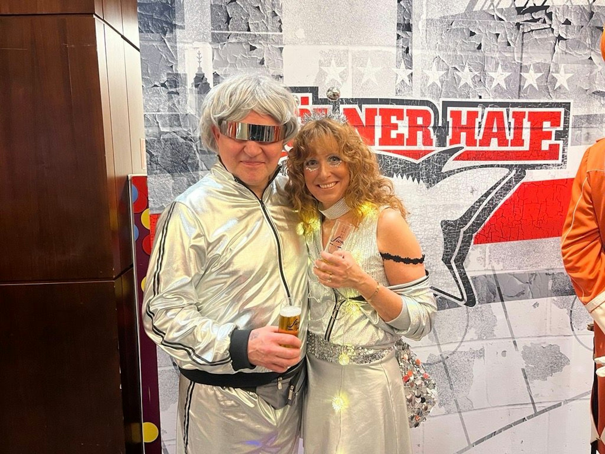 Haie Legende Thomas Brandl mit Frau Verena