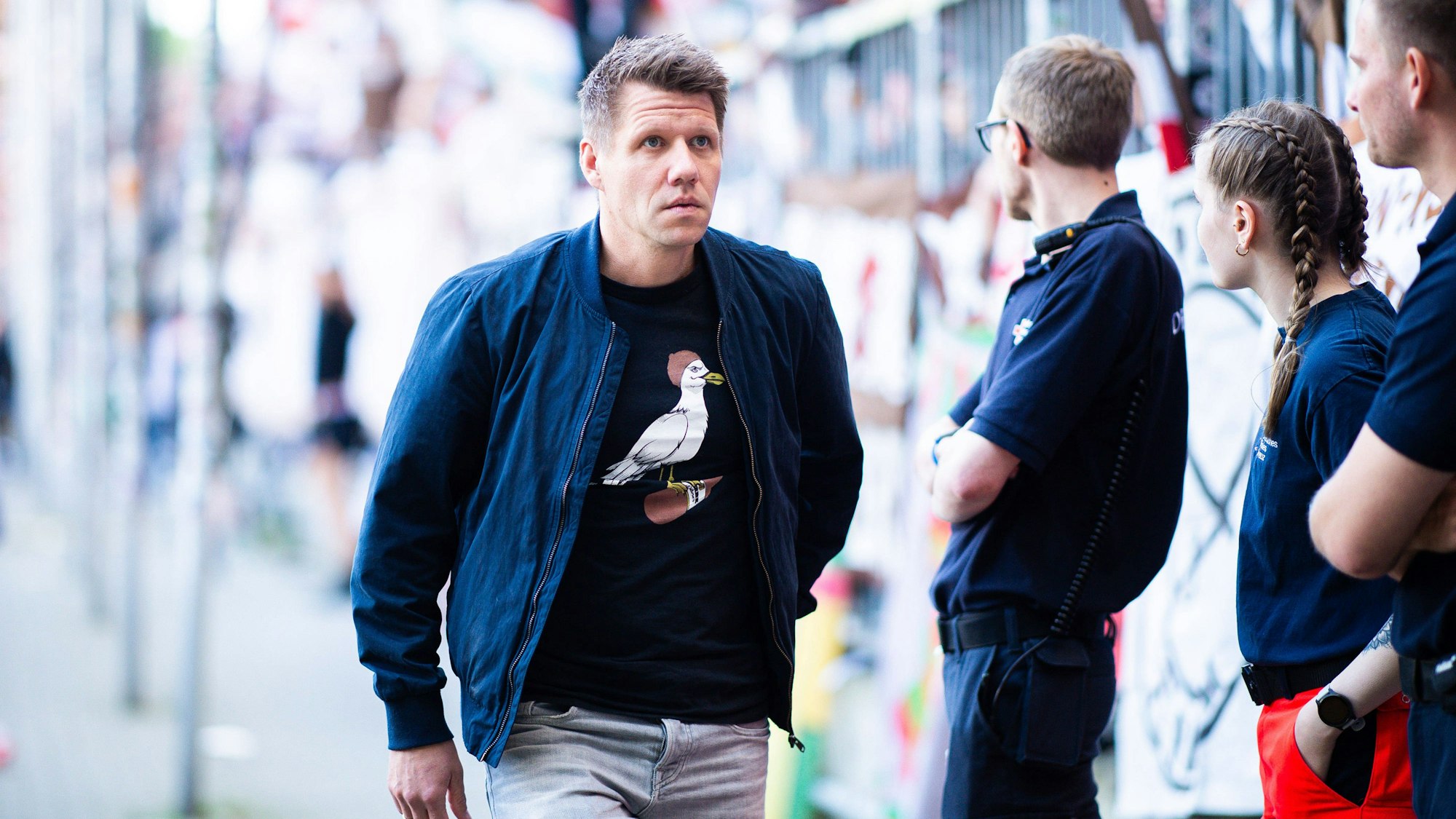 Patrick Ittrich im Millerntorstadion auf St. Pauli.