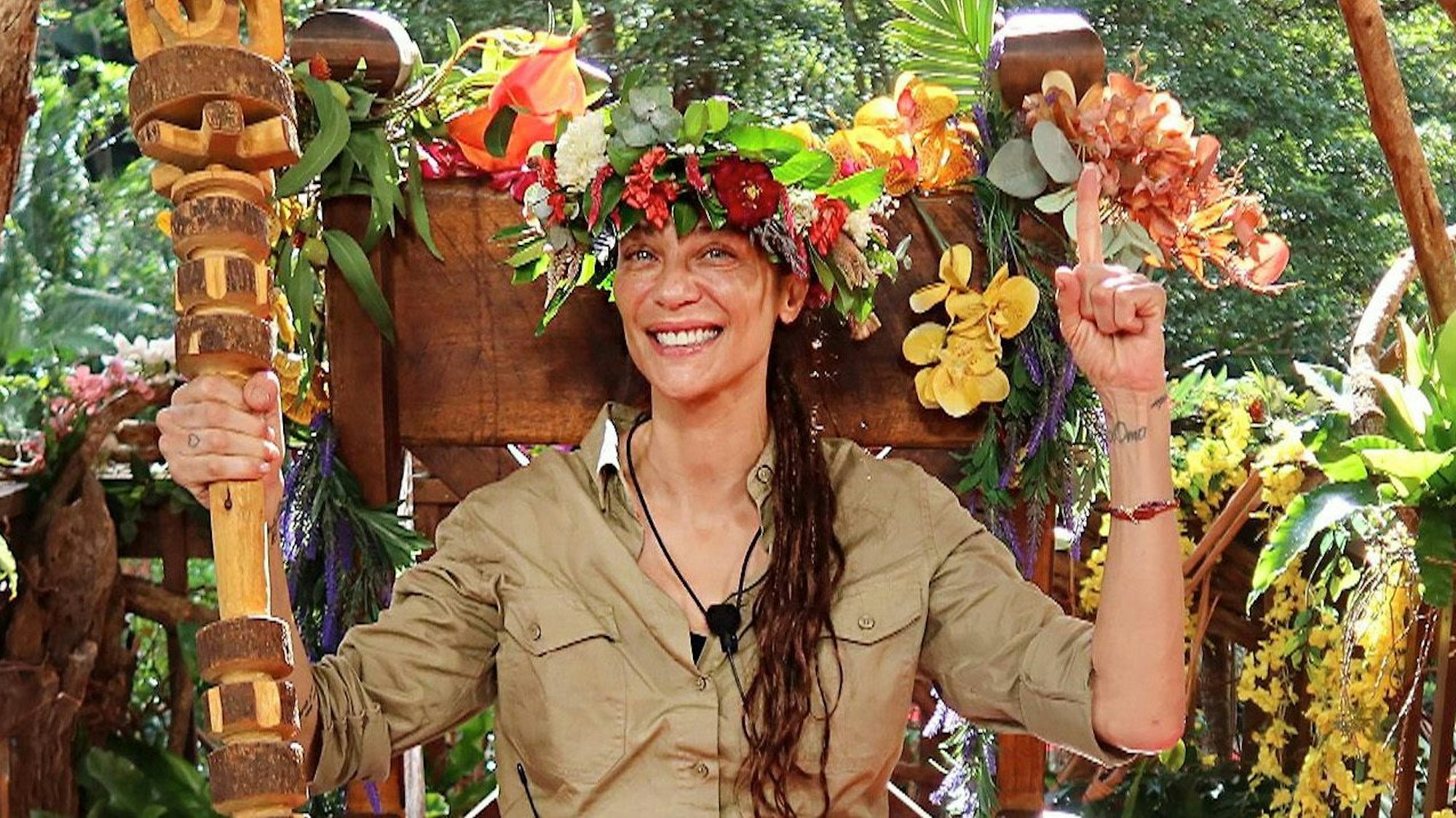 Lilly Becker sitzt am Ende der RTL-Realityshow „Ich bin ein Star – Holt mich hier raus!“ auf dem Dschungelthron.