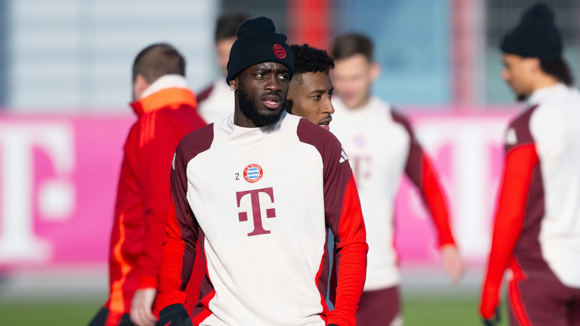 Dayot Upamecano im Training beim FC Bayern.
