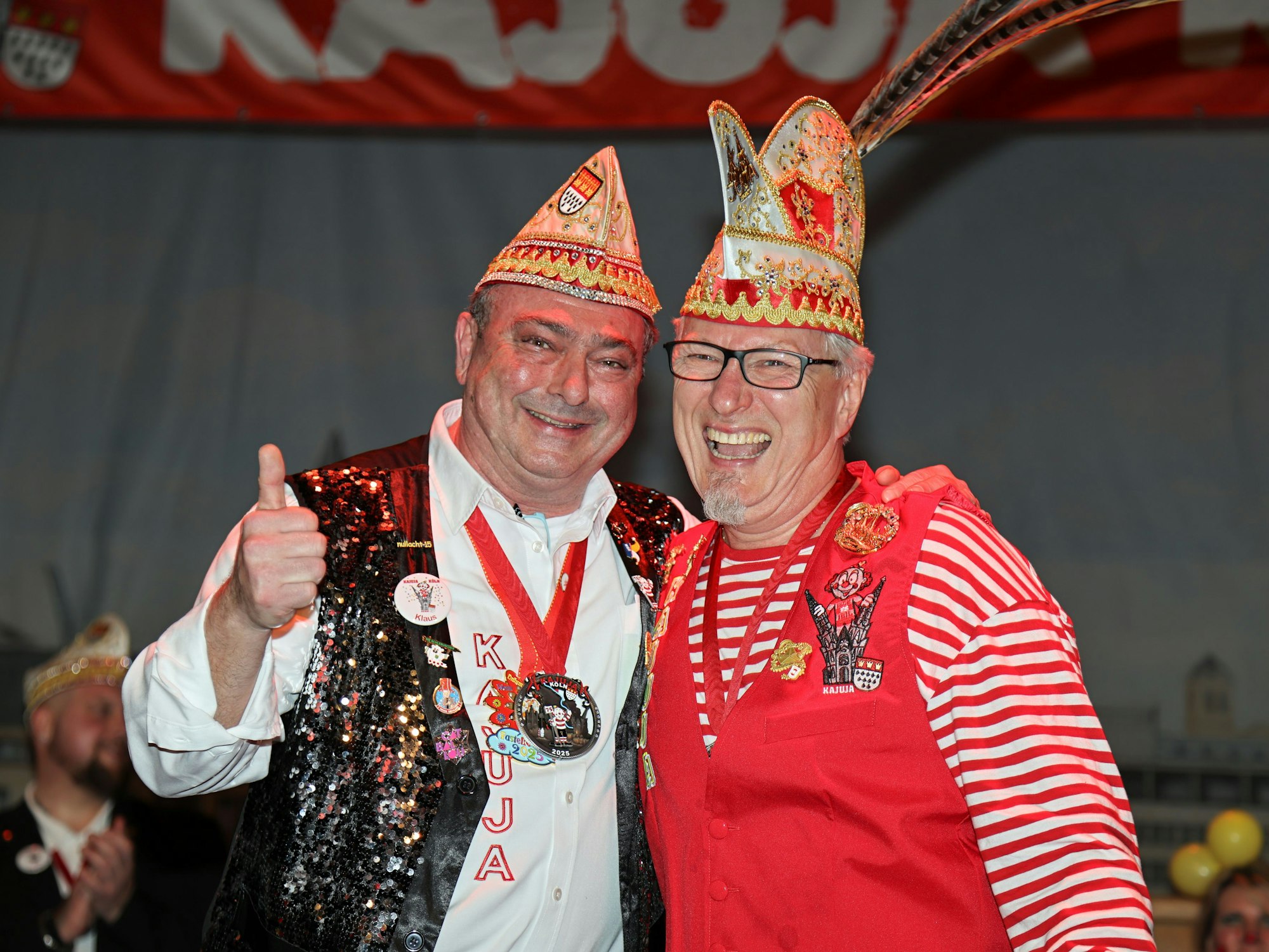 Klaus Radek und Jürgen Hauke bei der Kajuja.