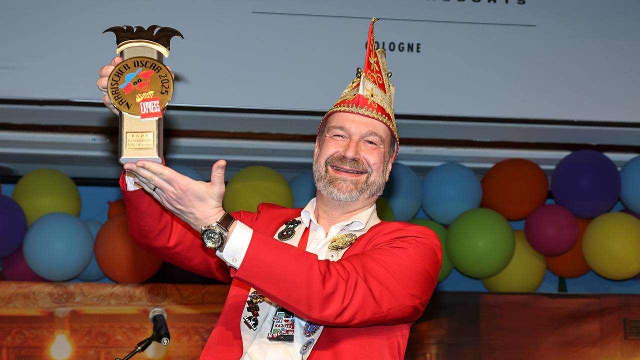 Volker Weininger mit Närrischem Oscar.
