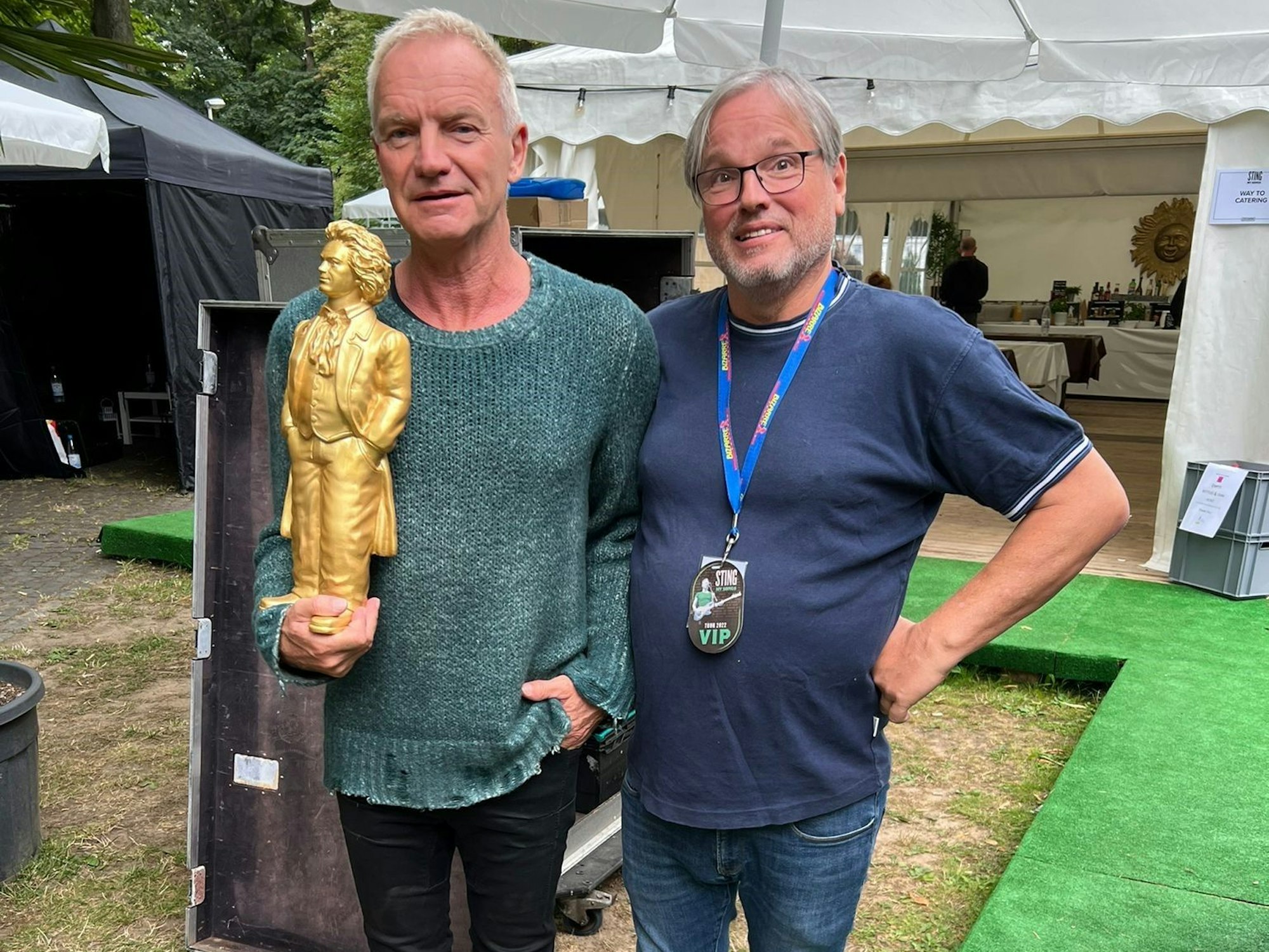 Sting und Ernst-Ludwig Hartz.