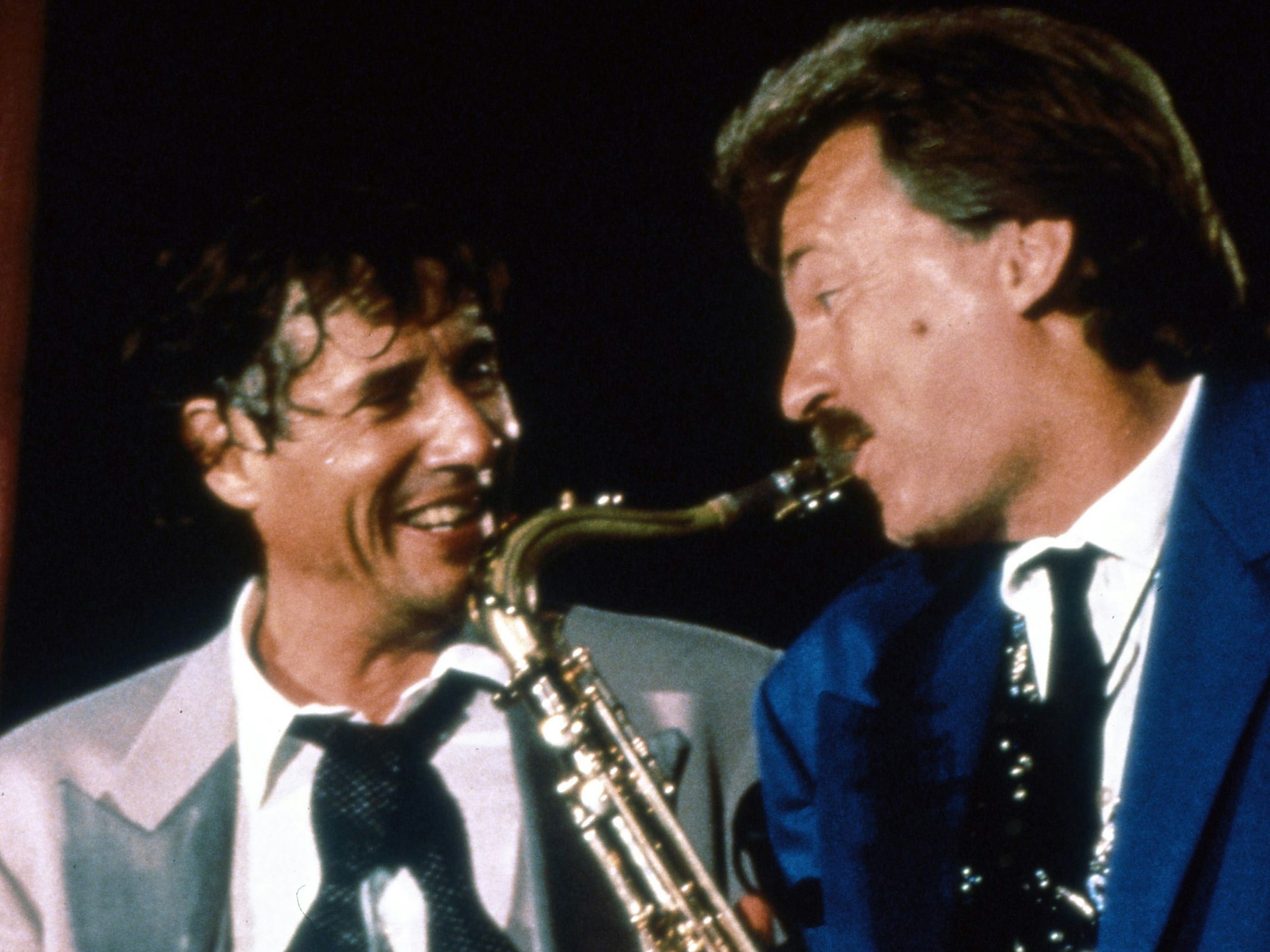 Udo Jürgens mit Pepe Lienhard auf der Bühne.