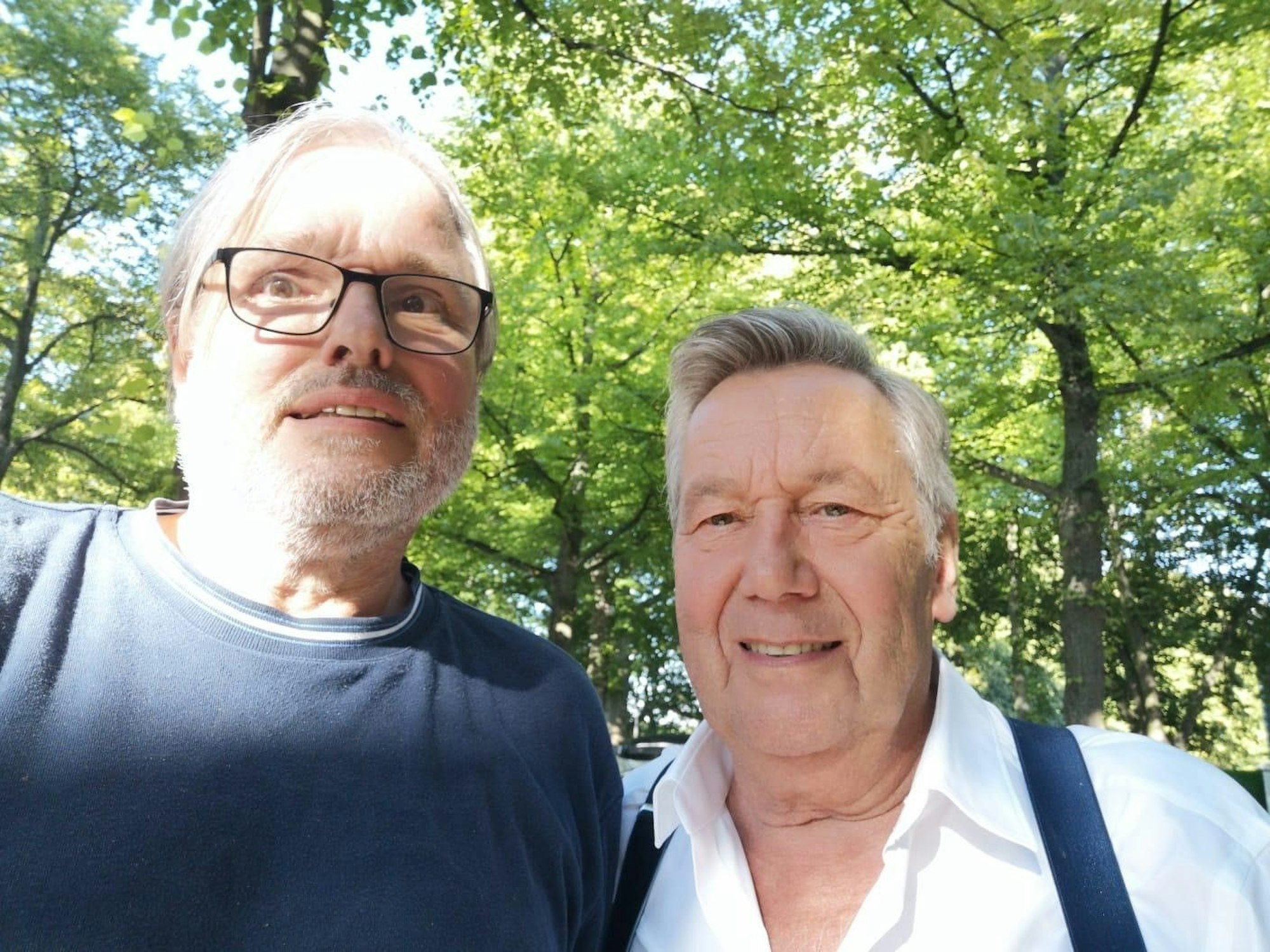 Ernst-Ludwig Hartz mit Roland Kaiser.