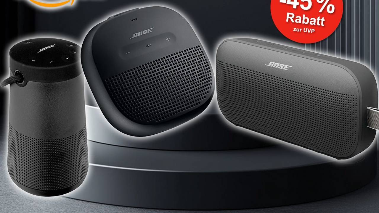 Darstellung von Bose SoundLink Lautsprechern auf Amazon