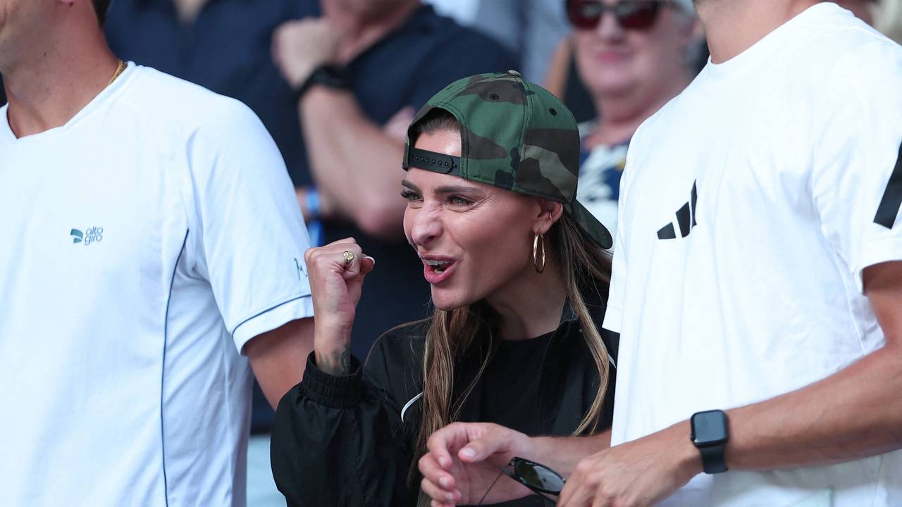 Zu sehen ist Sophia Thomalla am 21.01.2025 bei der Qualifizierung für die „Australien Open“ in Melbourne, Australien.