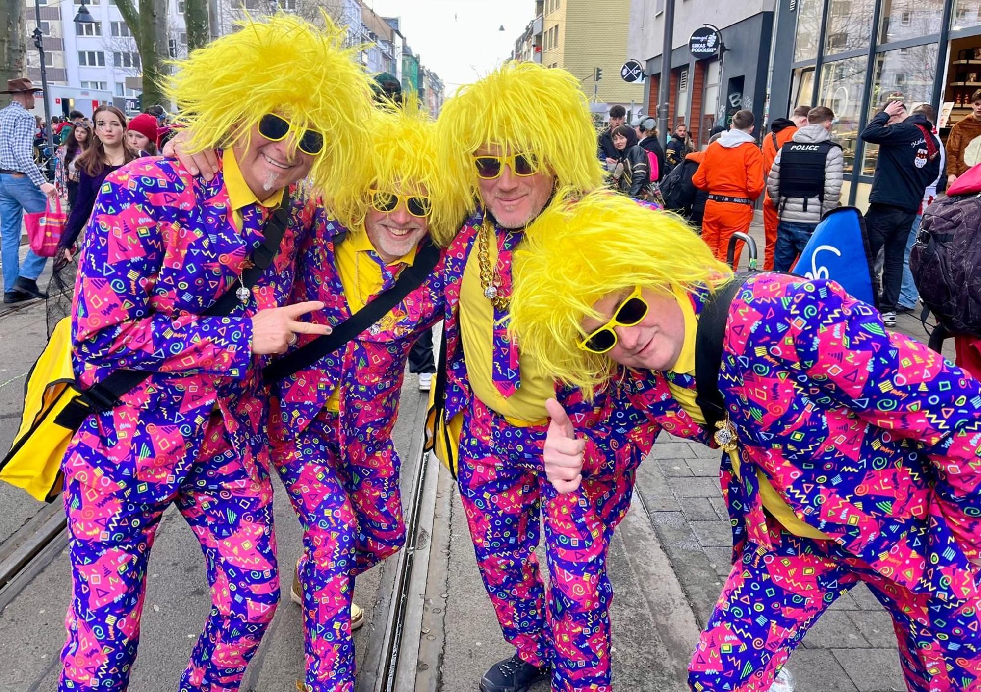 Die Gruppe aus Wesel an Weiberfastnacht in Köln.