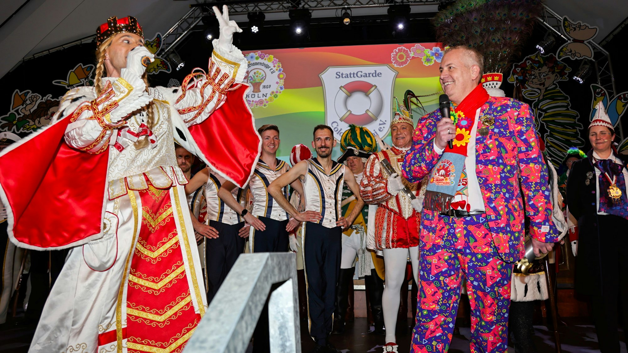 Jungfrau Marlis mit Marcel Schwamborn auf der Bühne.