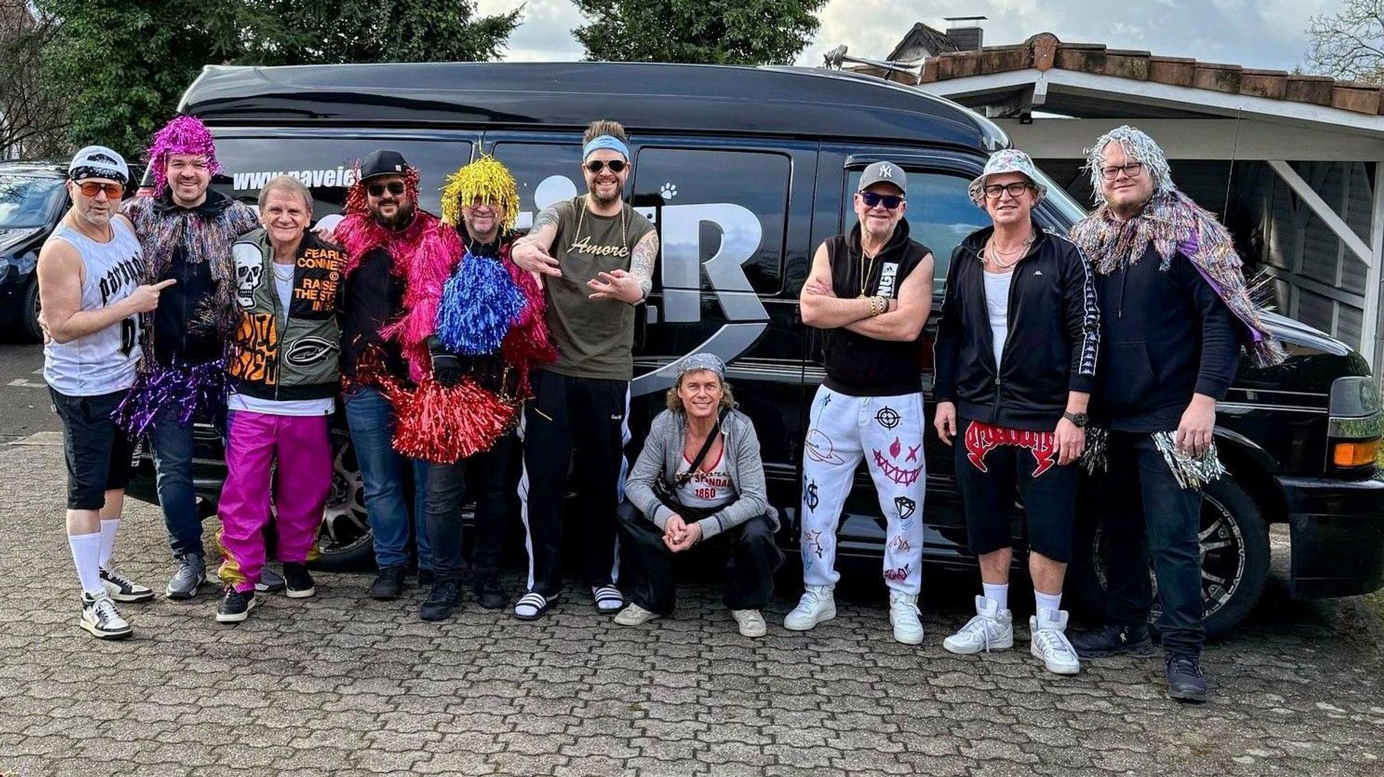 Die Paveier waren im Kostüm unterwegs.