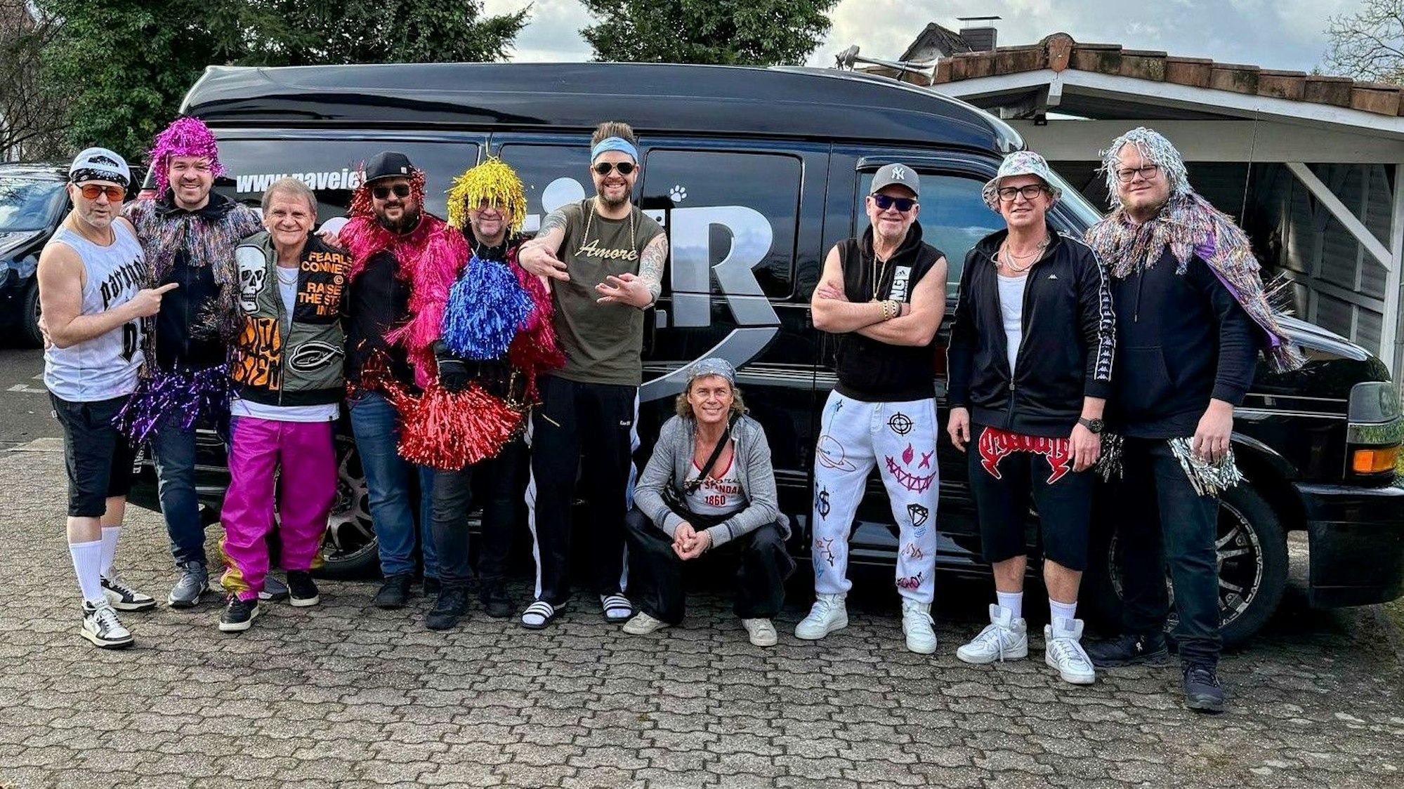 Die Paveier waren im Kostüm unterwegs.