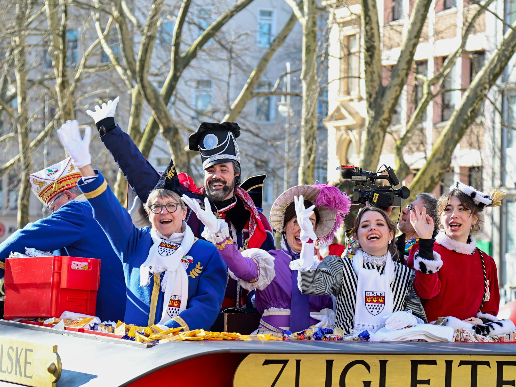 Marc Michelske auf dem Zugleiterwagen.