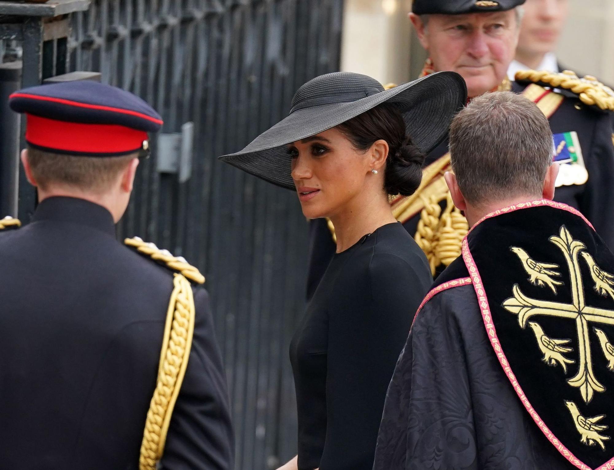 Meghan im Jahr 2022 (Archivbild): Nach dem Tod von Königin Elizabeth II. kam sie mit Harry zum Staatsbegräbnis.